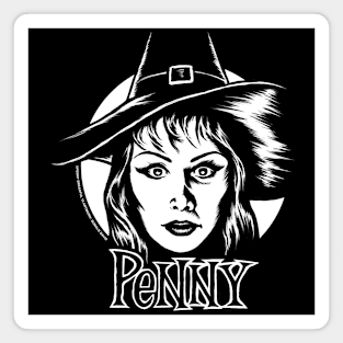 Penny Dreadful in front of moon - Dark Shirt Version - Donald David design Magnet
